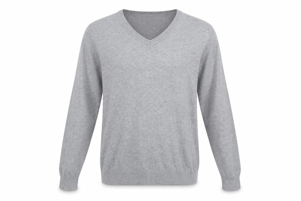 Next Men's Grey V-Neck Pullover Jumper - Size S
