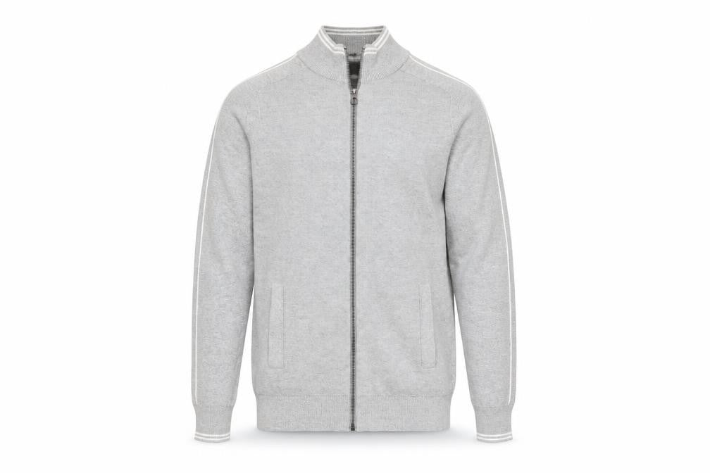 Marks & Spencer Men's Grey Full Zip Jumper, Size S