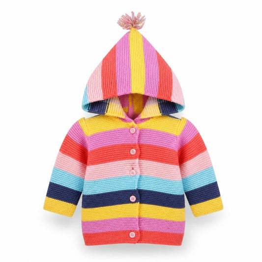 Next Multicoloured Unisex Baby Hooded Cardigan 3-6 Months