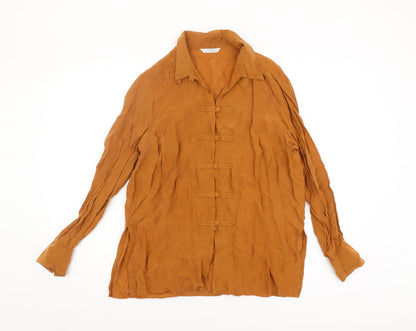 Marks & Spencer Women's Brown Blouse, Size 10, Classic Vintage