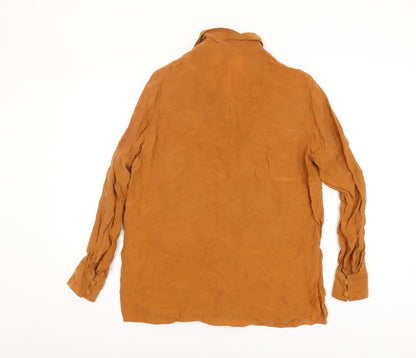 Marks & Spencer Women's Brown Blouse, Size 10, Classic Vintage