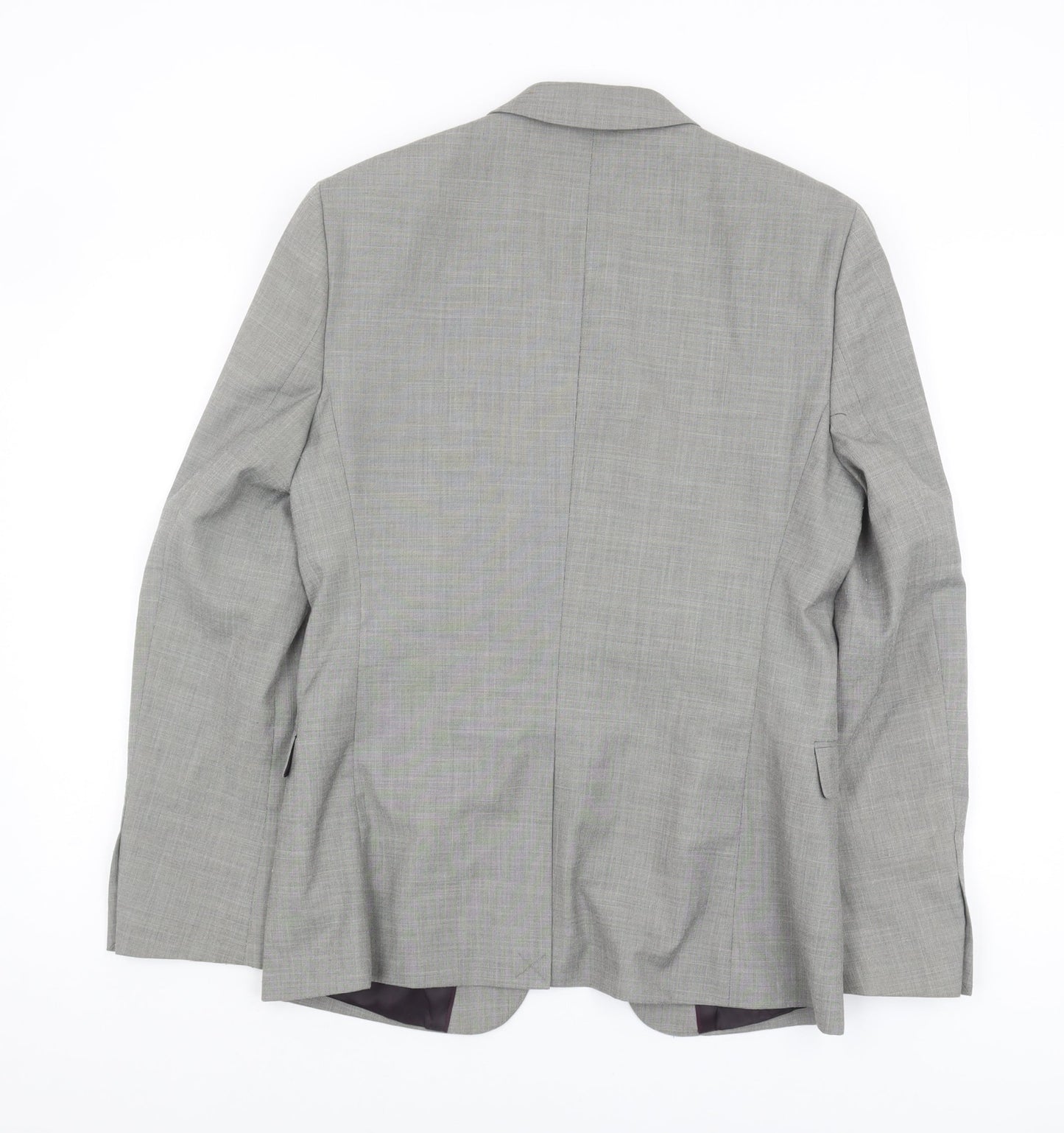 Topman Grey Slim Fit Men's Blazer, 38R, Formal Jacket