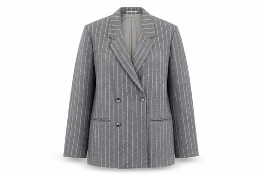 ASOS Unisex Grey Pinstripe Suit Jacket 38