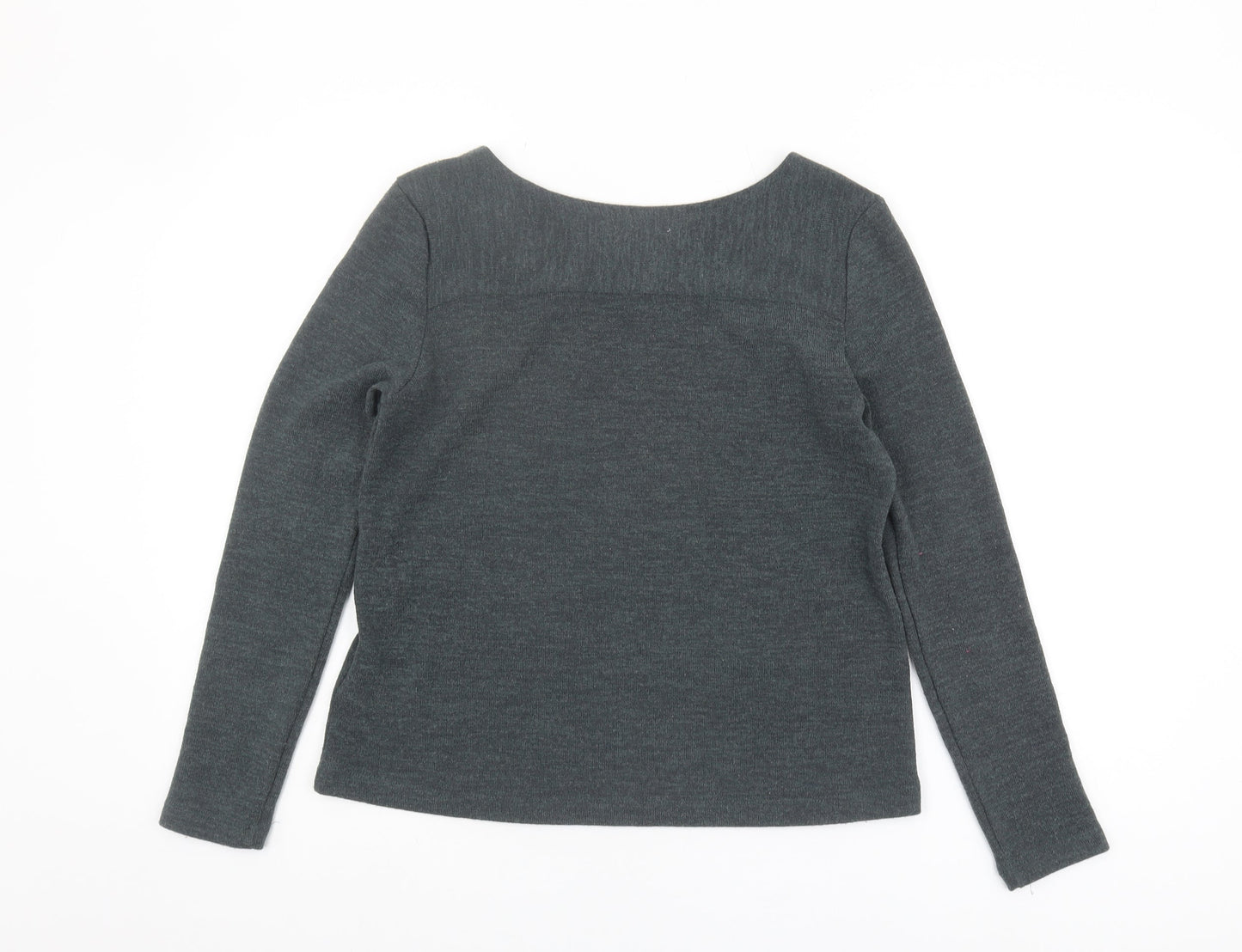 Oasis Women's Grey Pullover Jumper, Size S, Scoop Neck