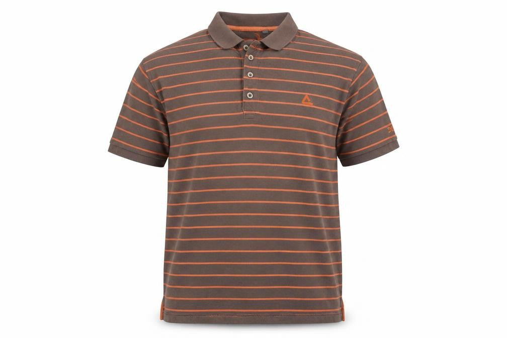 Dare 2b Men's Brown Striped Polo Shirt Size L