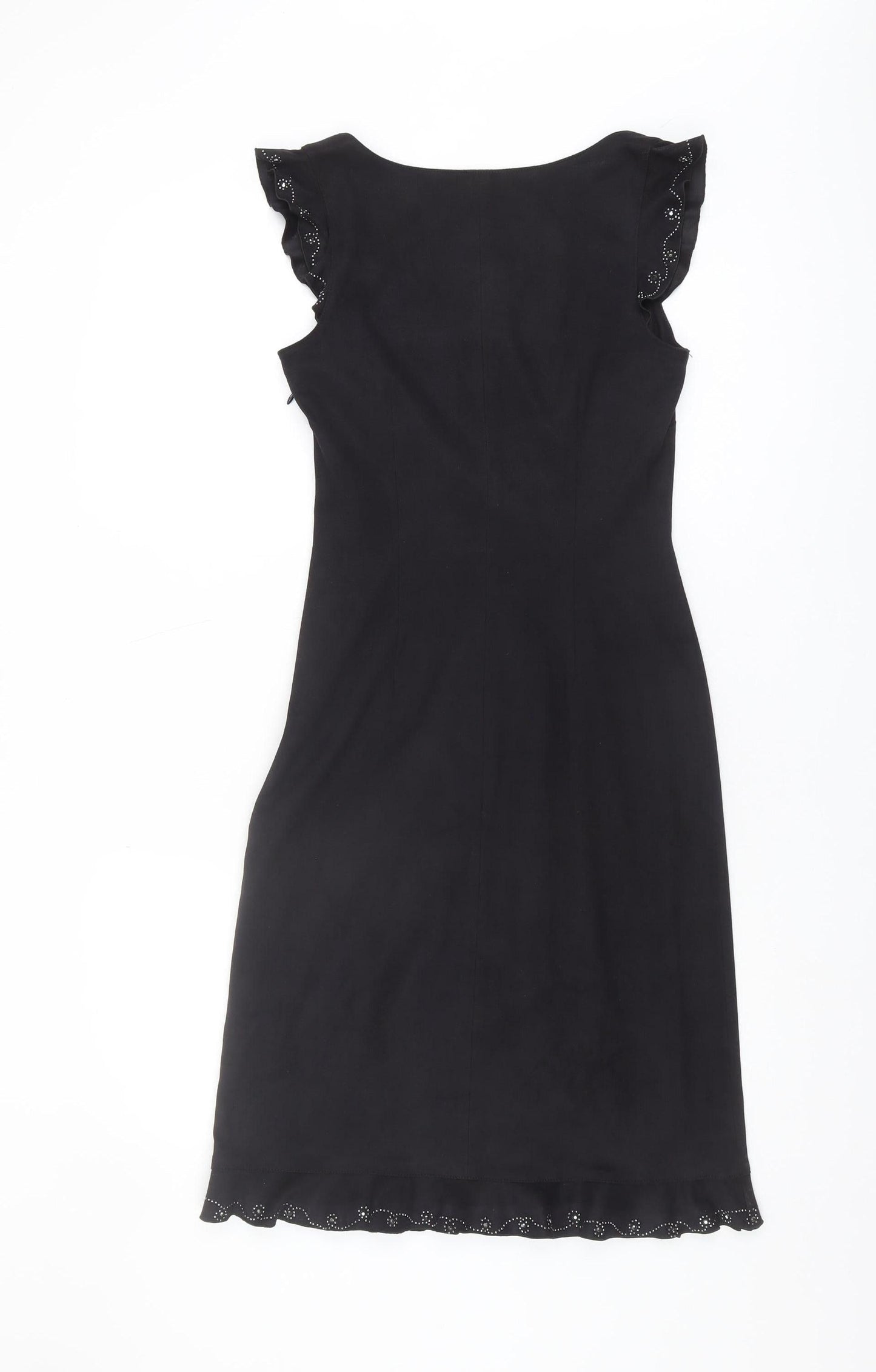 Moschino Jeans Black Women's Dress, Size 14, Polyester