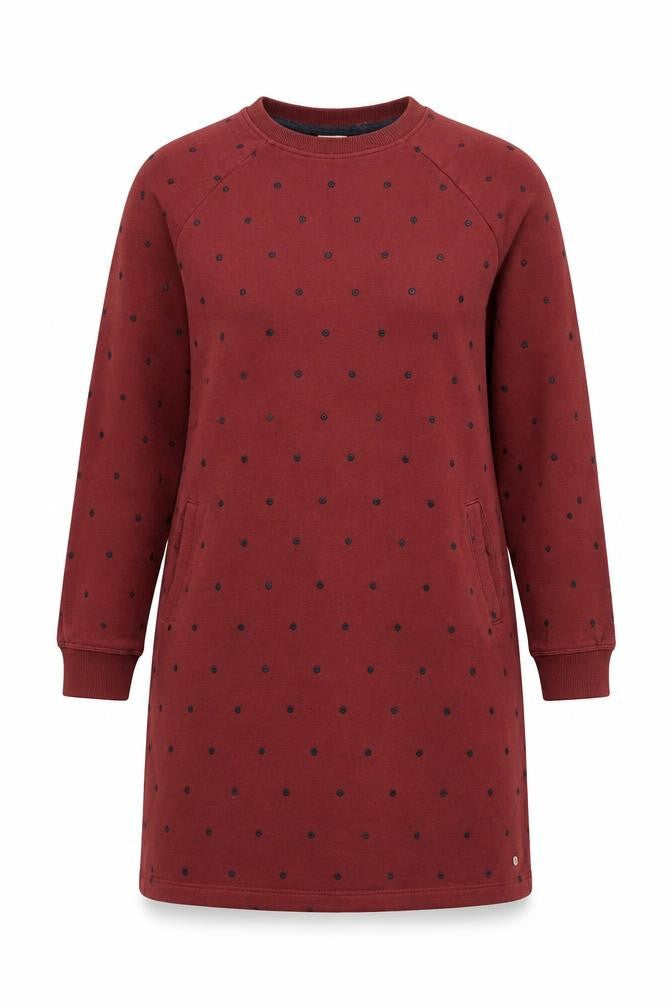 Fat Face Red Polka Dot Women's Dress, Size 12