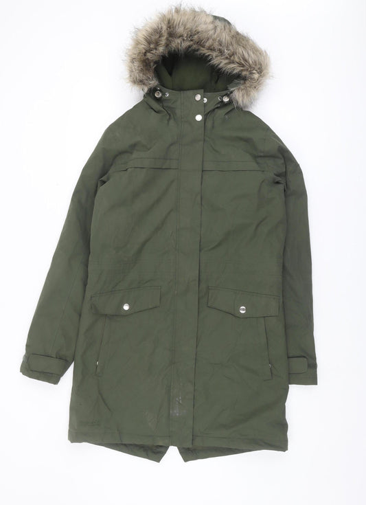 Regatta Women's Green Parka Coat, Size 8