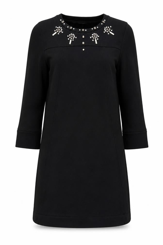 French Connection Women's Black 8 Beaded Dress