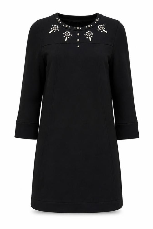 French Connection Women's Black 8 Beaded Dress