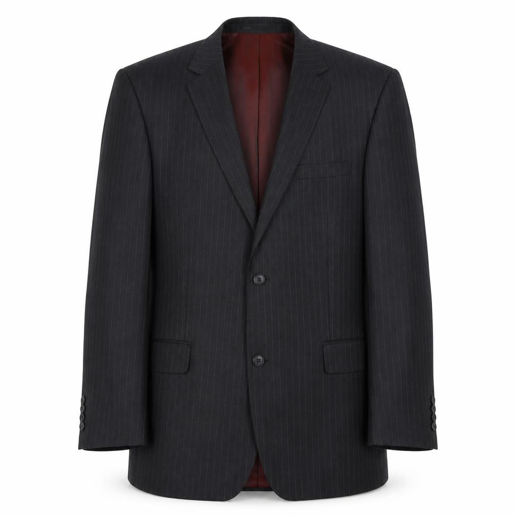 Charlton Gray Men's Black Striped Blazer Size 44S