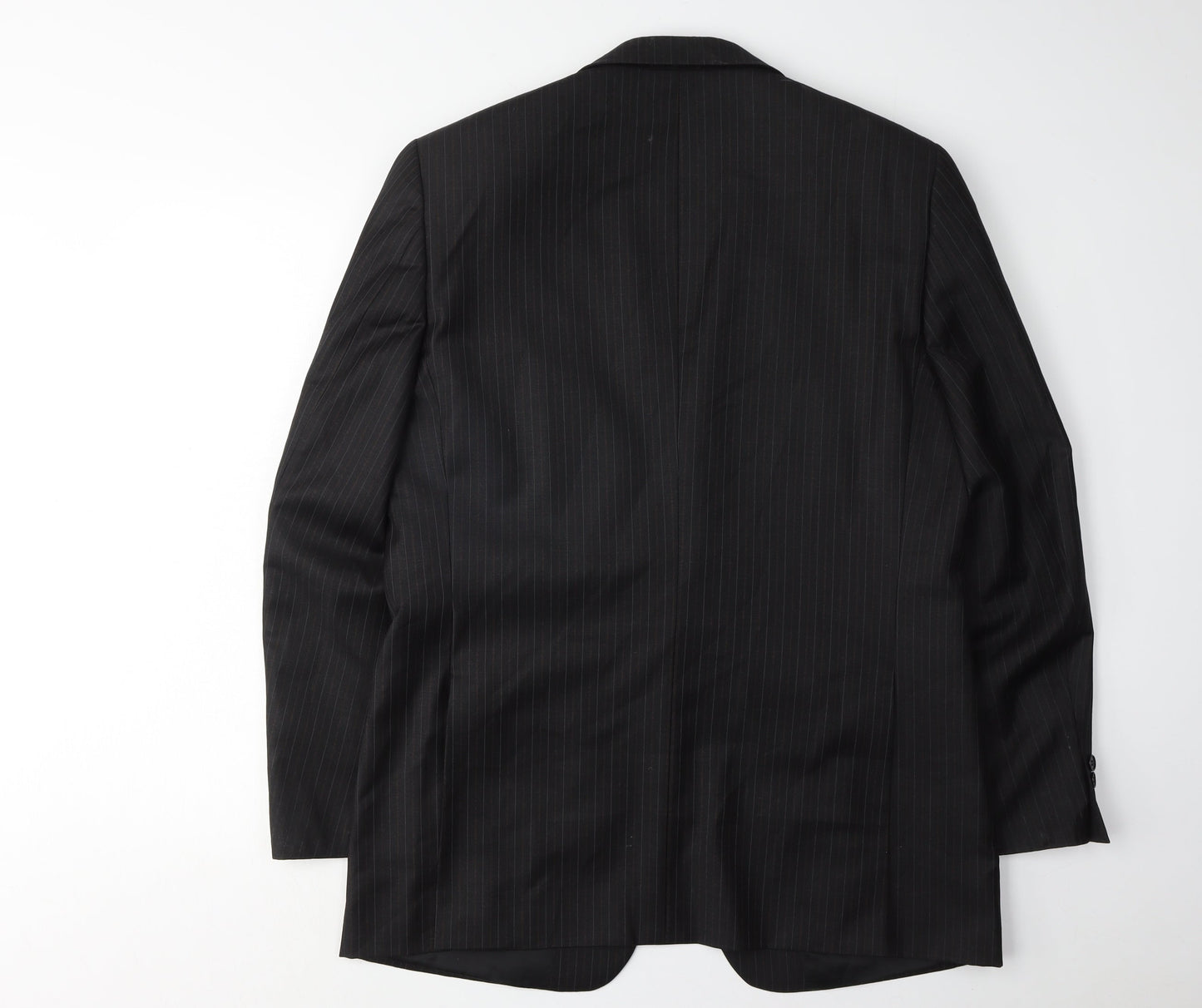 Brook Taverner Black Wool Men's Suit Jacket Size 38 Regular