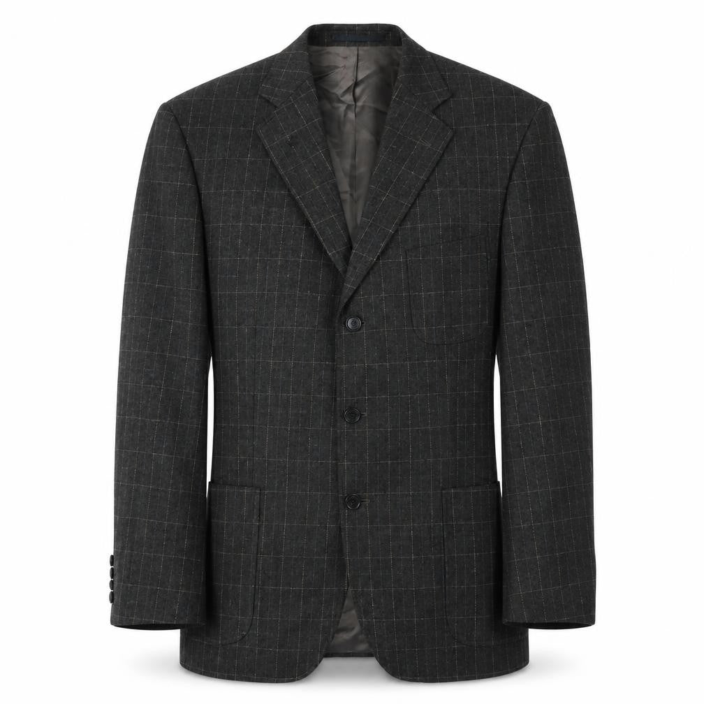 Di Caprio Men's Grey Check Blazer R42 Classic Style