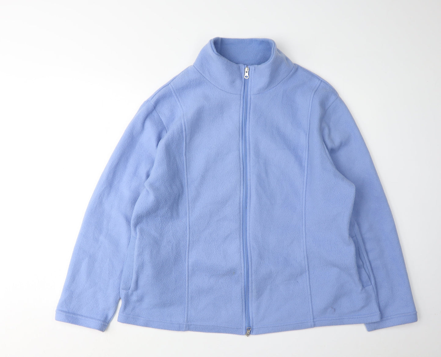 Anne De Lancay Women's Blue Fleece Jacket L