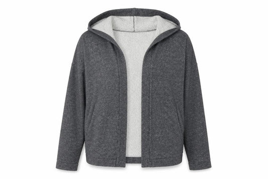 Bench Women's hooded cardigan size L Grey