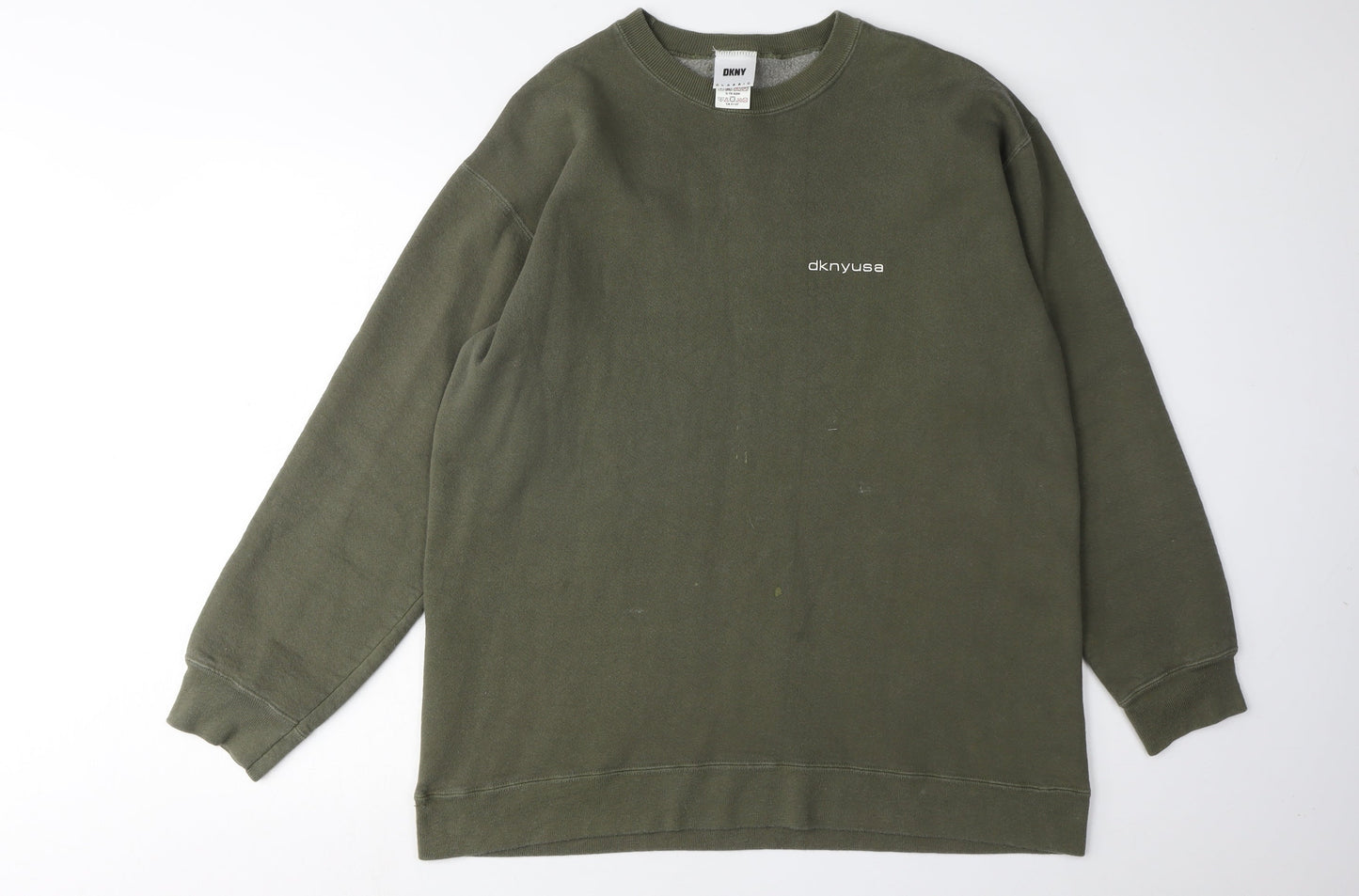 DKNY Men's Green Pullover Sweatshirt, One Size