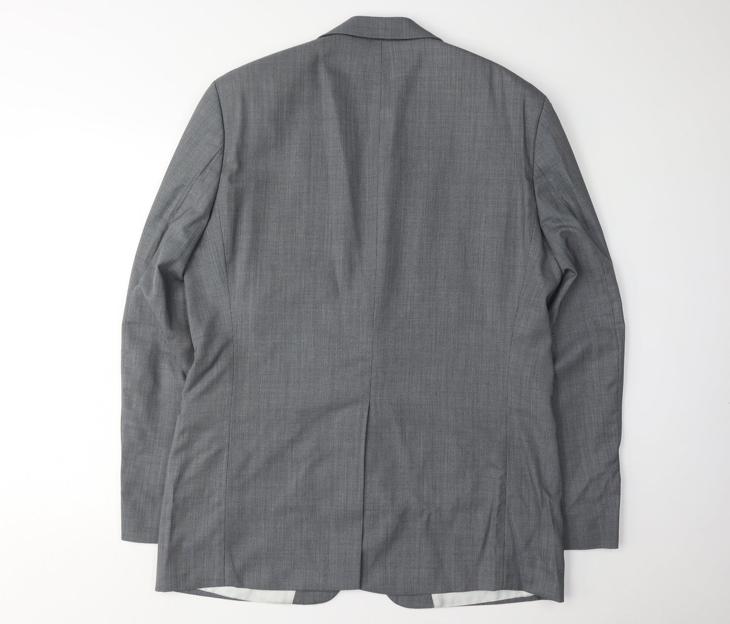Hugo Boss Men's Grey Blazer, Size 42, Wool, Notch Lapel