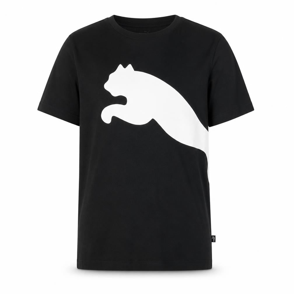 Puma Boys Black Graphic T-Shirt 13-14 Years