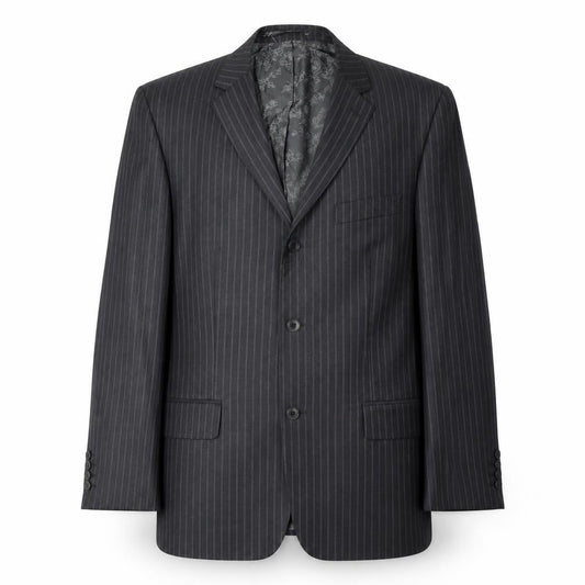 Pierre Cardin Men's Grey Striped Blazer Size 40S