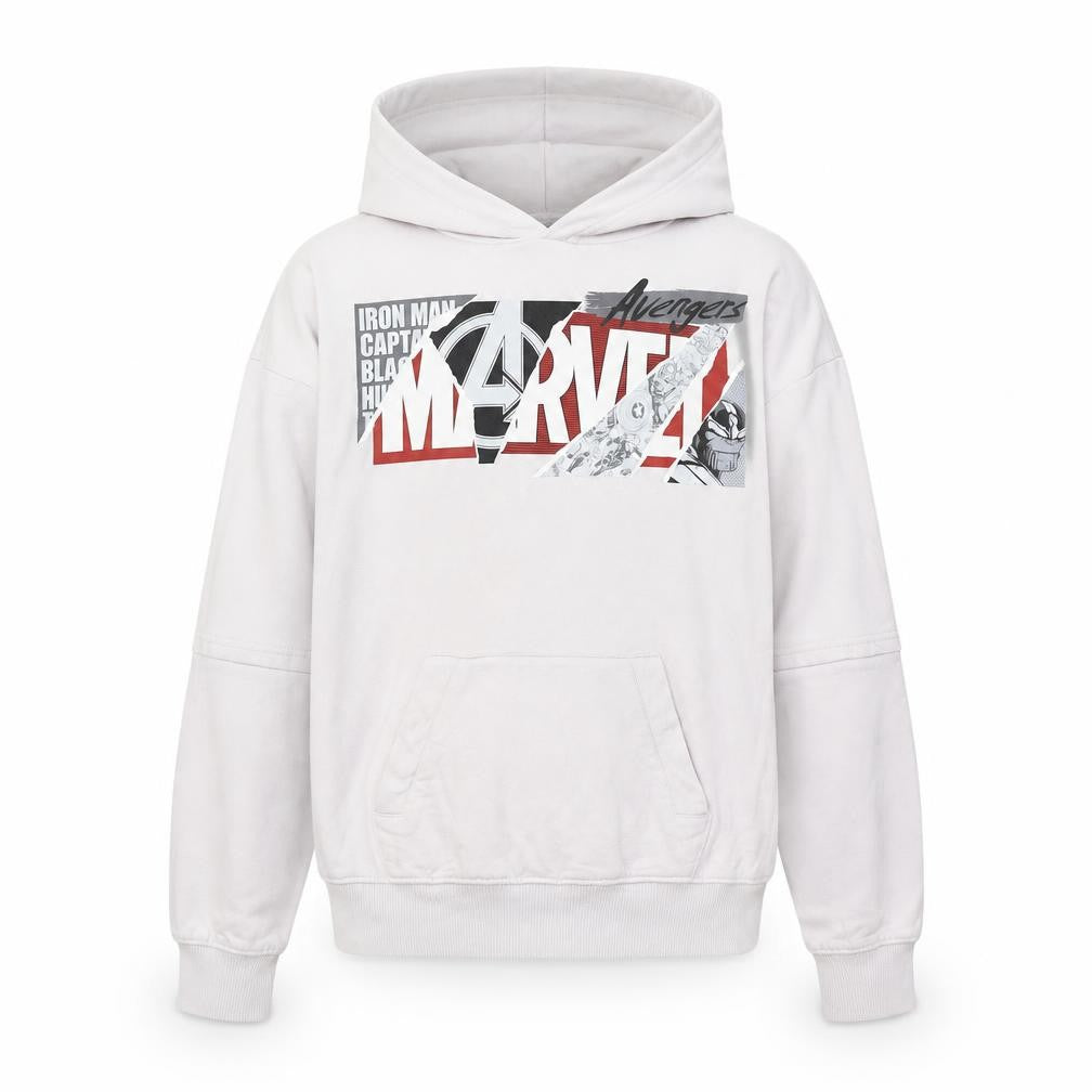 Marvel Boys White Avengers Pullover Hoodie 10-11 Years