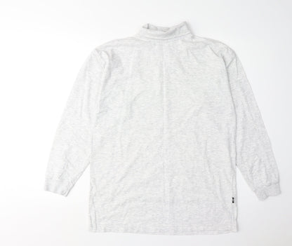 Adidas Womens Grey High Neck Basic Top Size 8