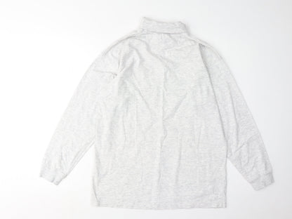 Adidas Womens Grey High Neck Basic Top Size 8