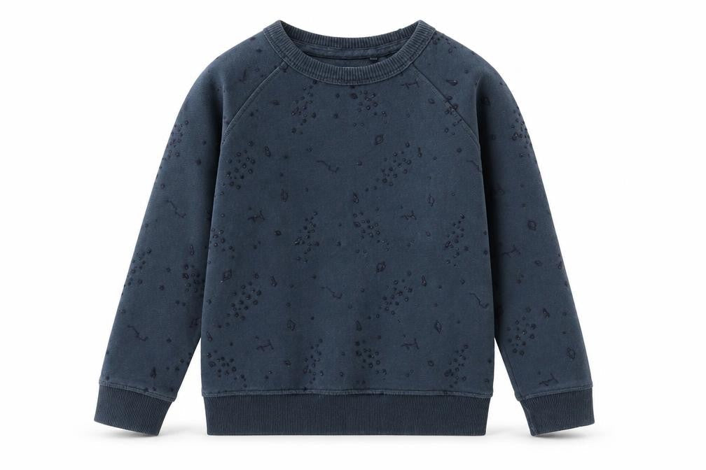 Fat Face Girls Blue Pullover Sweatshirt 6-7 Years