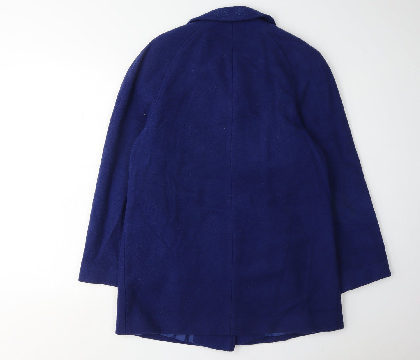 Eastex Women's Blue Wool Overcoat Size 10 - Vintage Style