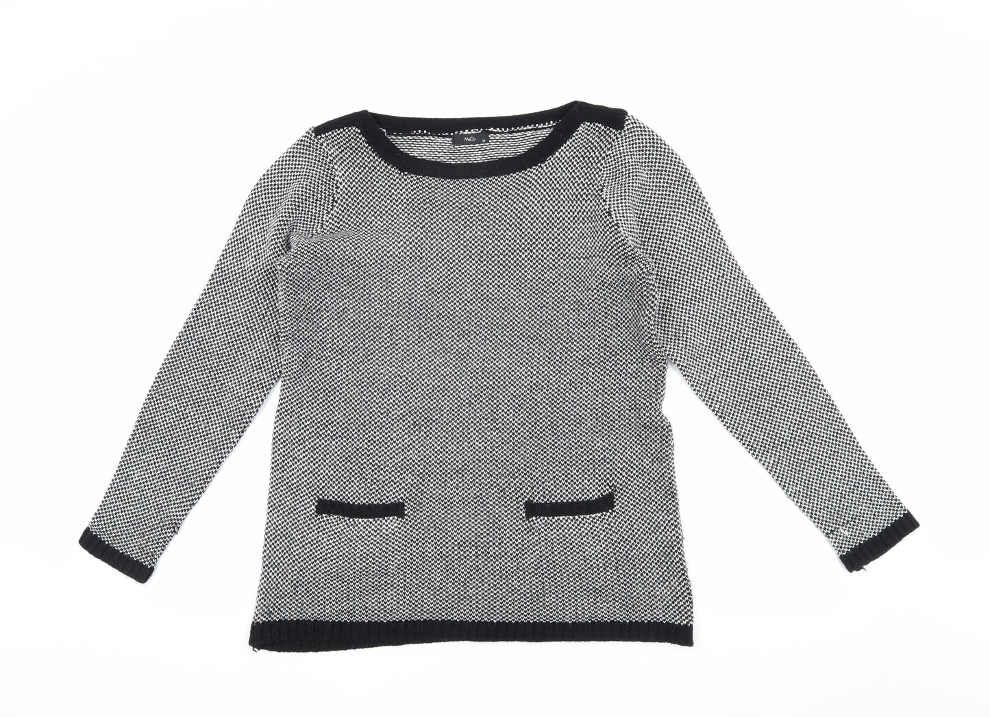 M&Co Women's Multicoloured Knit Pullover Jumper, Size 12