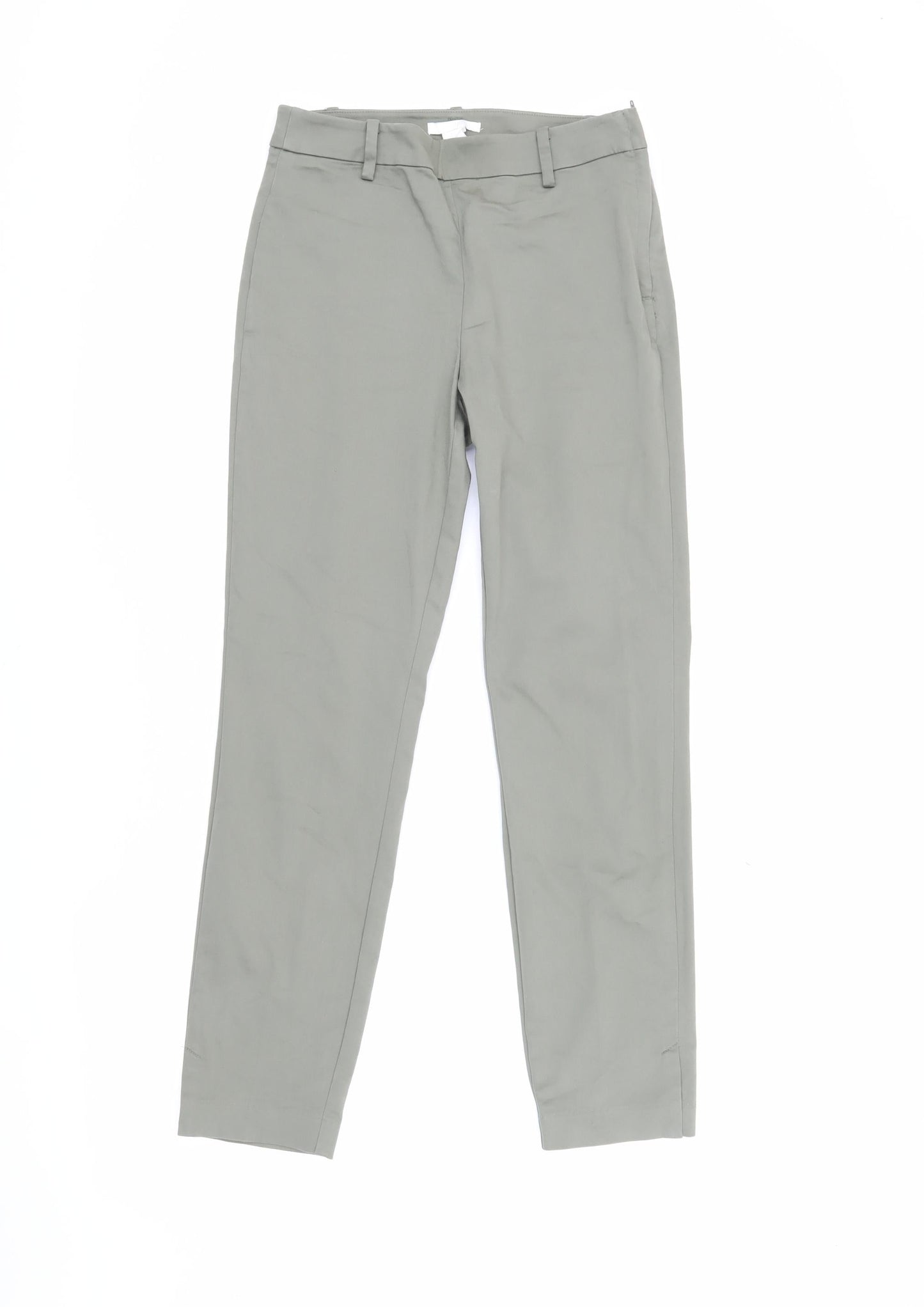 H&M Women Green Chino Trousers Size 8
