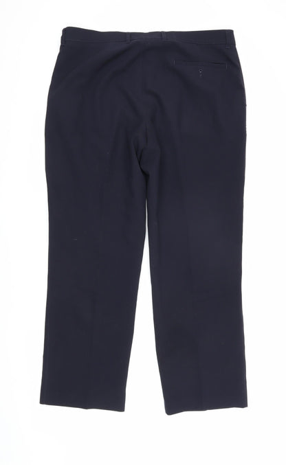 Marks & Spencer Men's Blue Dress Pants, Size L, Regular Fit