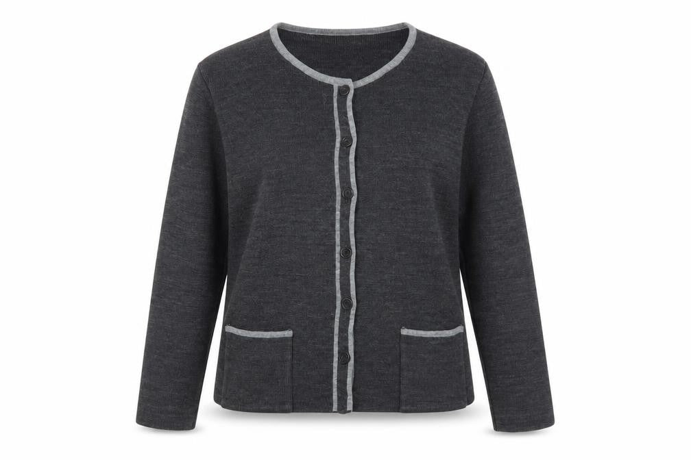Marks & Spencer Women's Grey Wool Cardigan Size 28