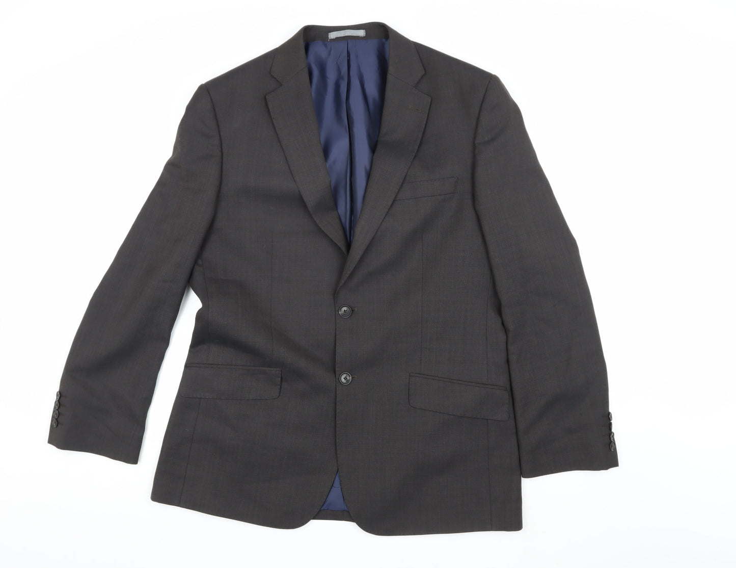 Marks and Spencer Men's Brown Wool Suit Jacket 40R