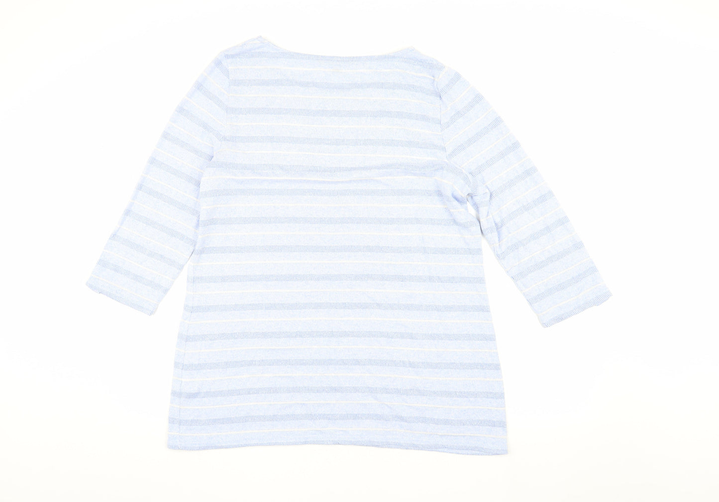 Bonmarché Women's Blue Striped Pullover Jumper, Size 18