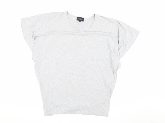 Paul Costelloe Dressage Women's Grey V-Neck Top - Size 12