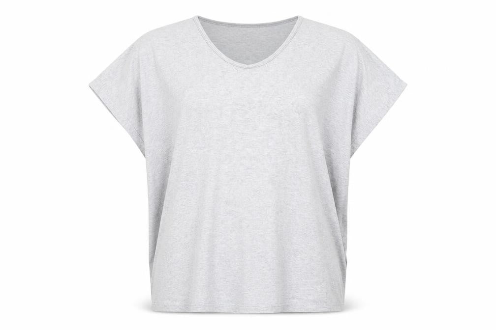 Paul Costelloe Dressage Women's Grey V-Neck Top - Size 12