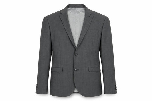 Next Men's Grey Two-Button Blazer 40R