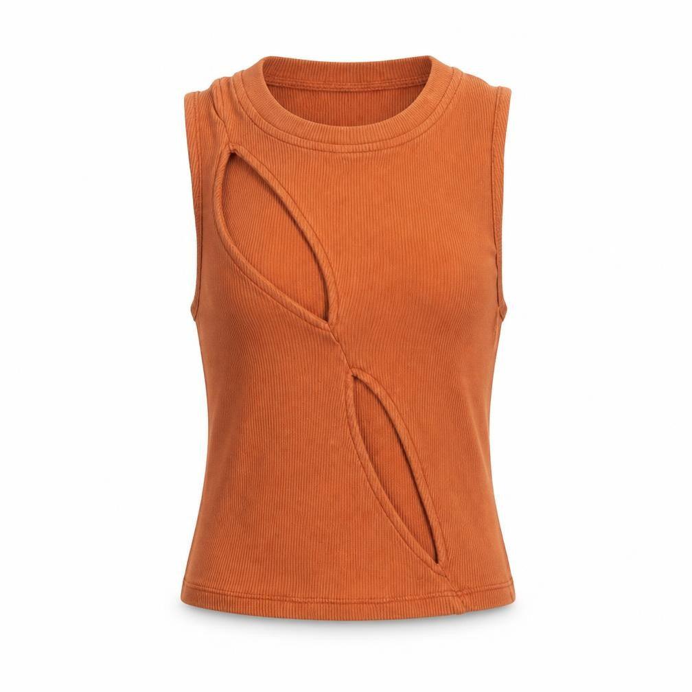 Motel Women’s Orange Tank Top Size S