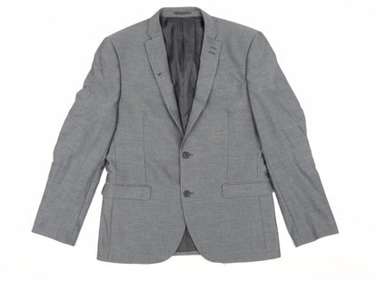 Next Men's Grey Classic Blazer, Size 42 Regular