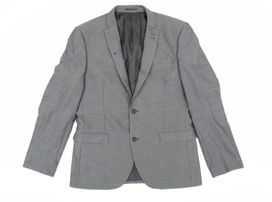 Next Men's Grey Classic Blazer, Size 42 Regular