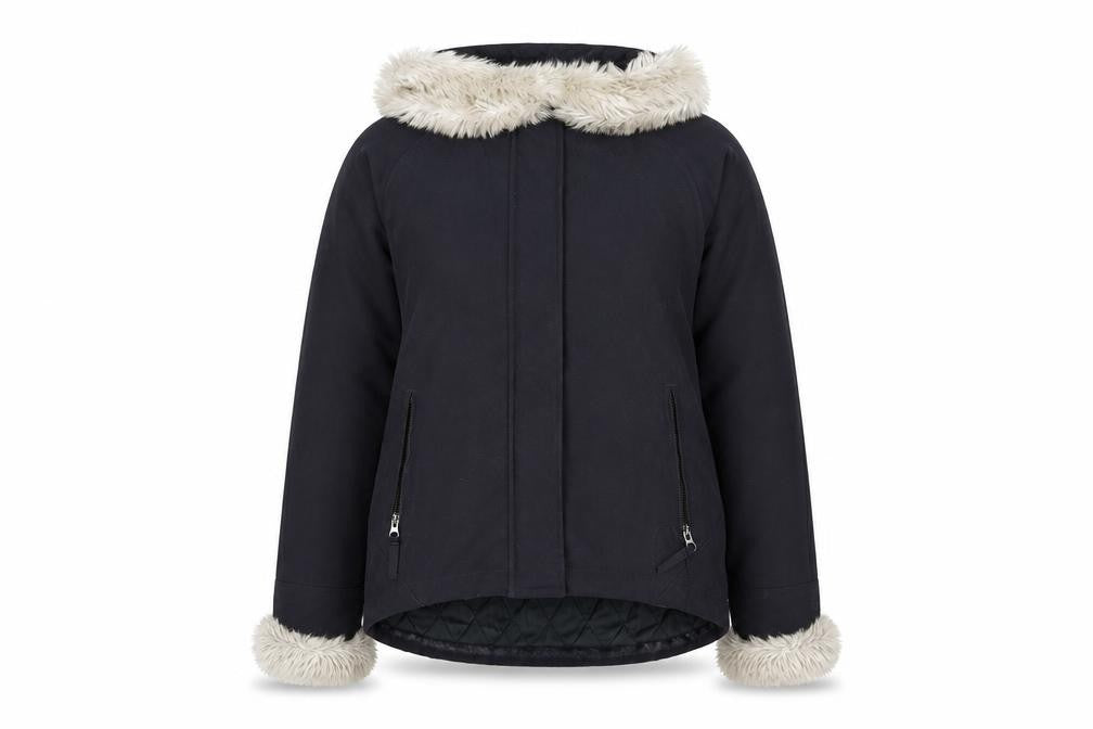 Marks & Spencer Women's Black Parka Jacket Size 14