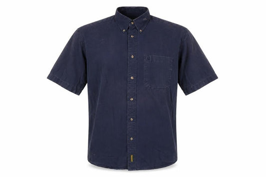 Timberland Men's Blue M Short Sleeve Cotton Shirt