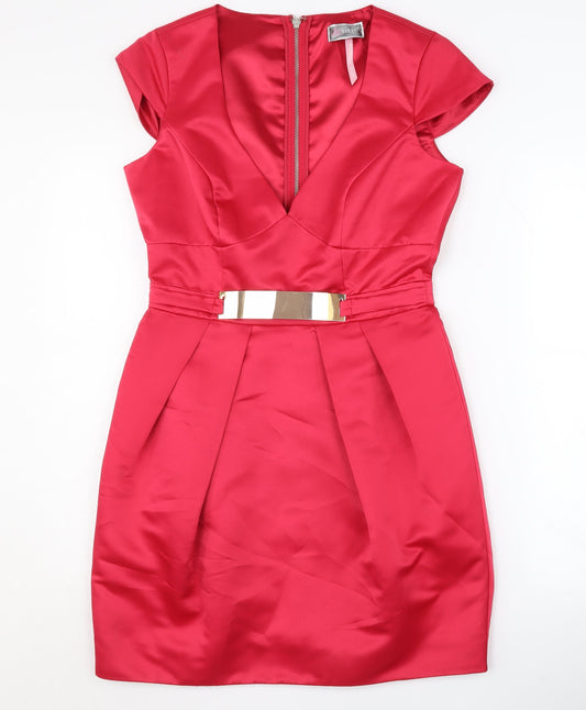 Lipsy Women's Red Dress Size 8 Party/Cocktail