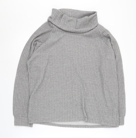 Klass Women's Grey Roll Neck Pullover Jumper XL