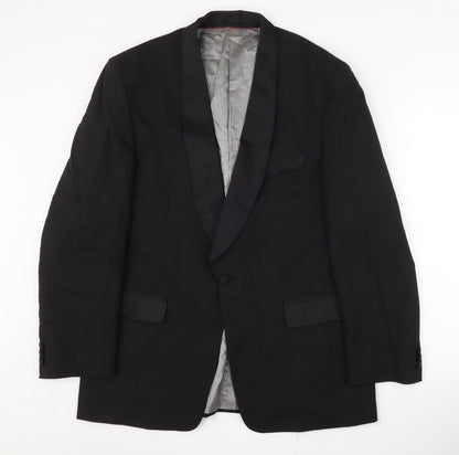 Armando Men's Black Tuxedo Jacket, 42, Shawl Lapel, Formal