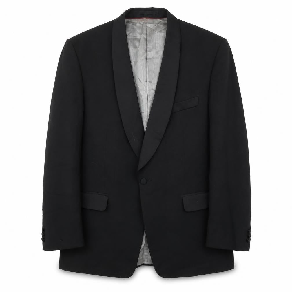 Armando Men's Black Tuxedo Jacket, 42, Shawl Lapel, Formal