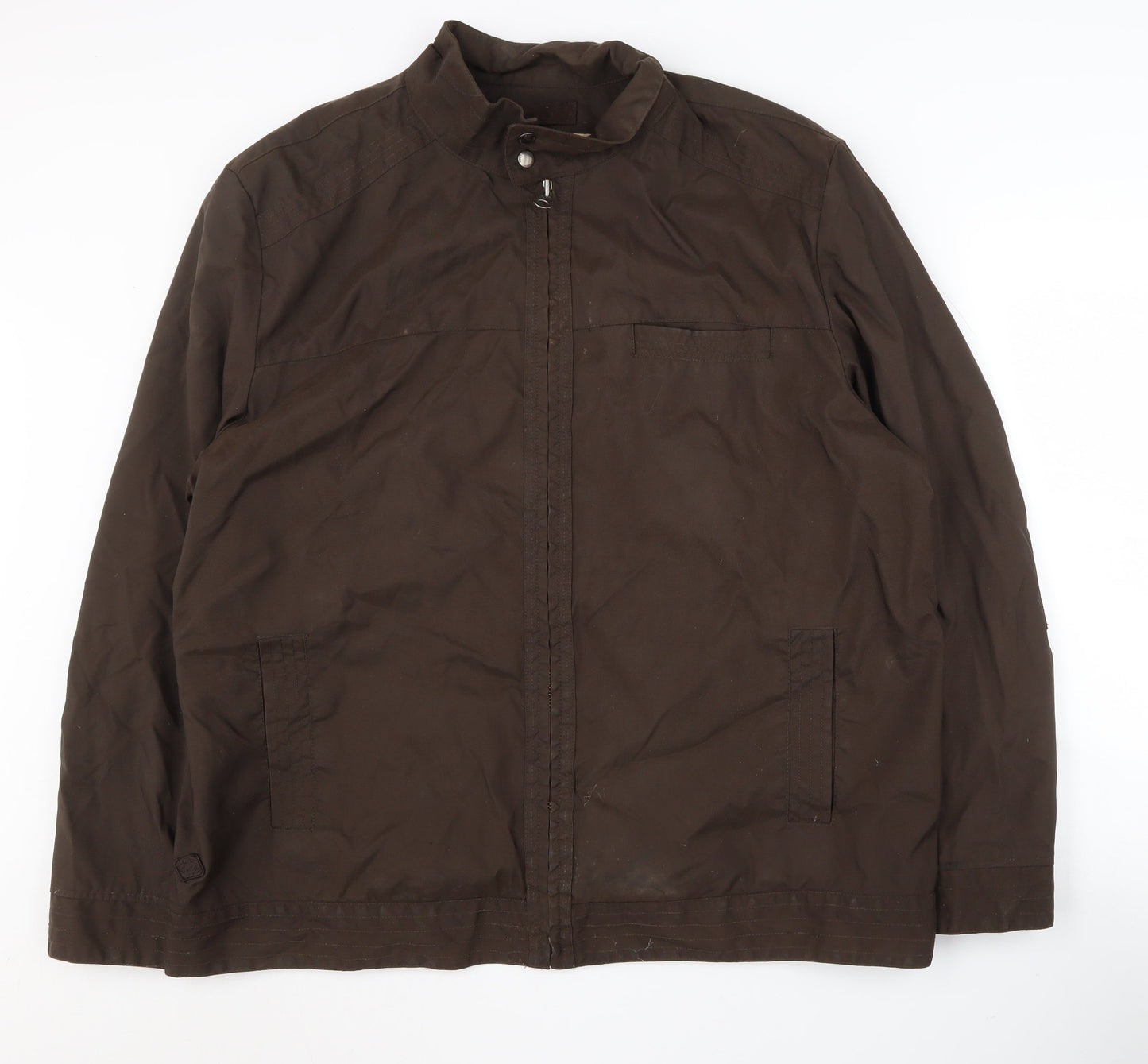 Rocha John Rocha Men's Brown 2XL Basic Jacket Nylon