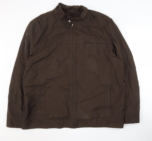Rocha John Rocha Men's Brown 2XL Basic Jacket Nylon