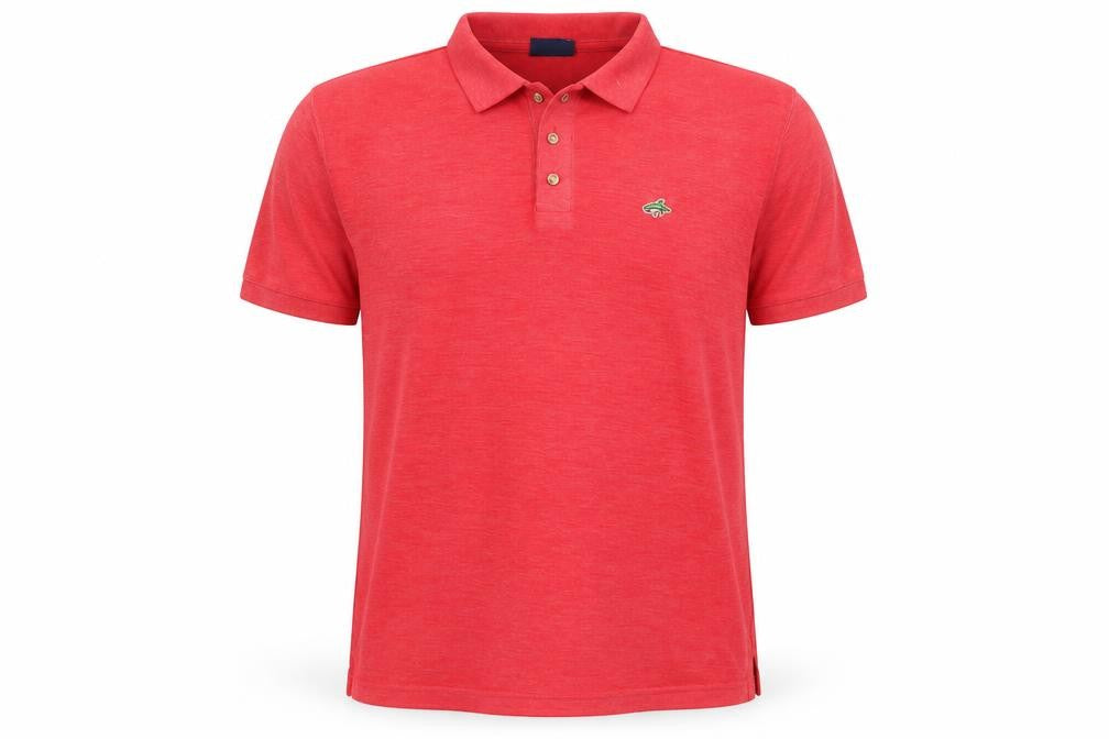 Le Shark Men's Red Polo, Medium, Polyester Blend