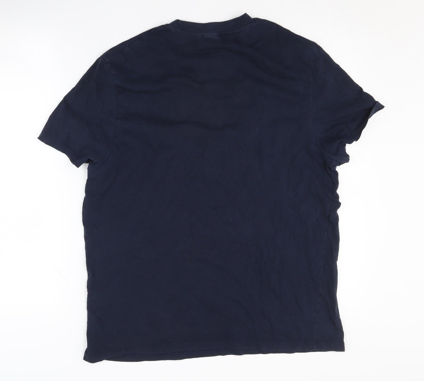 ASOS Design Blue Crew Neck T-Shirt, Men's L, Cotton Casual